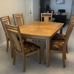 Dinner Table And 6 Chairs 