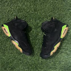 Air Jordan 6 Electric Green Size 7Y GS Used No Box 