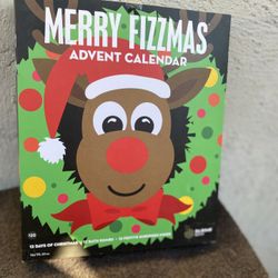 Christmas Merry Fizzmas Advent Calendar 12 Bath Bombs 