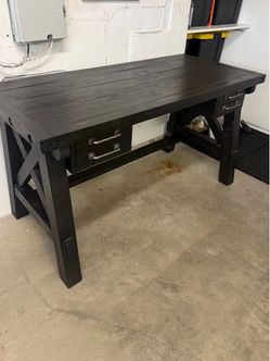 Solid wood desk