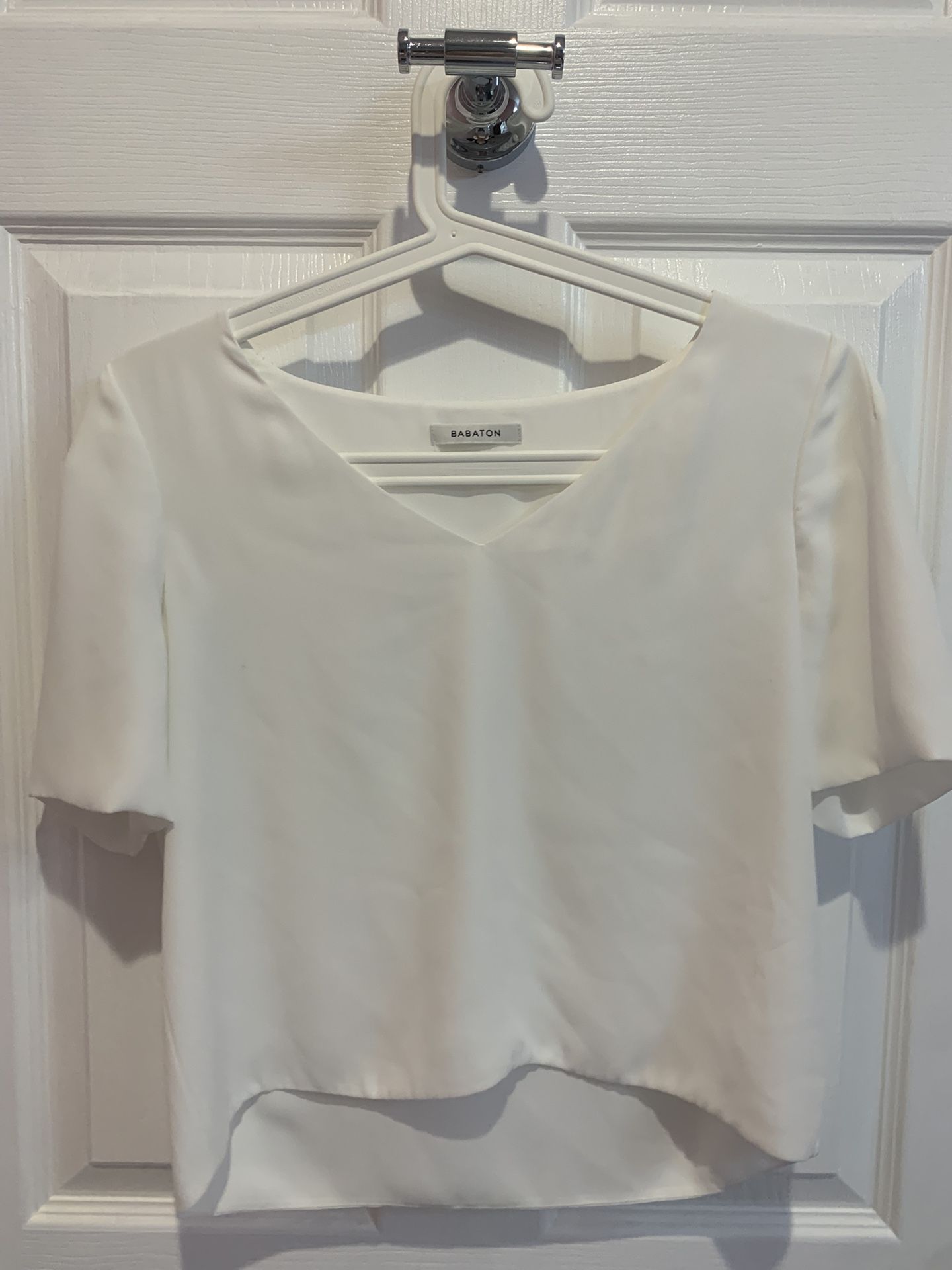 Babaton Women’s Short Sleeve Top Size XS White