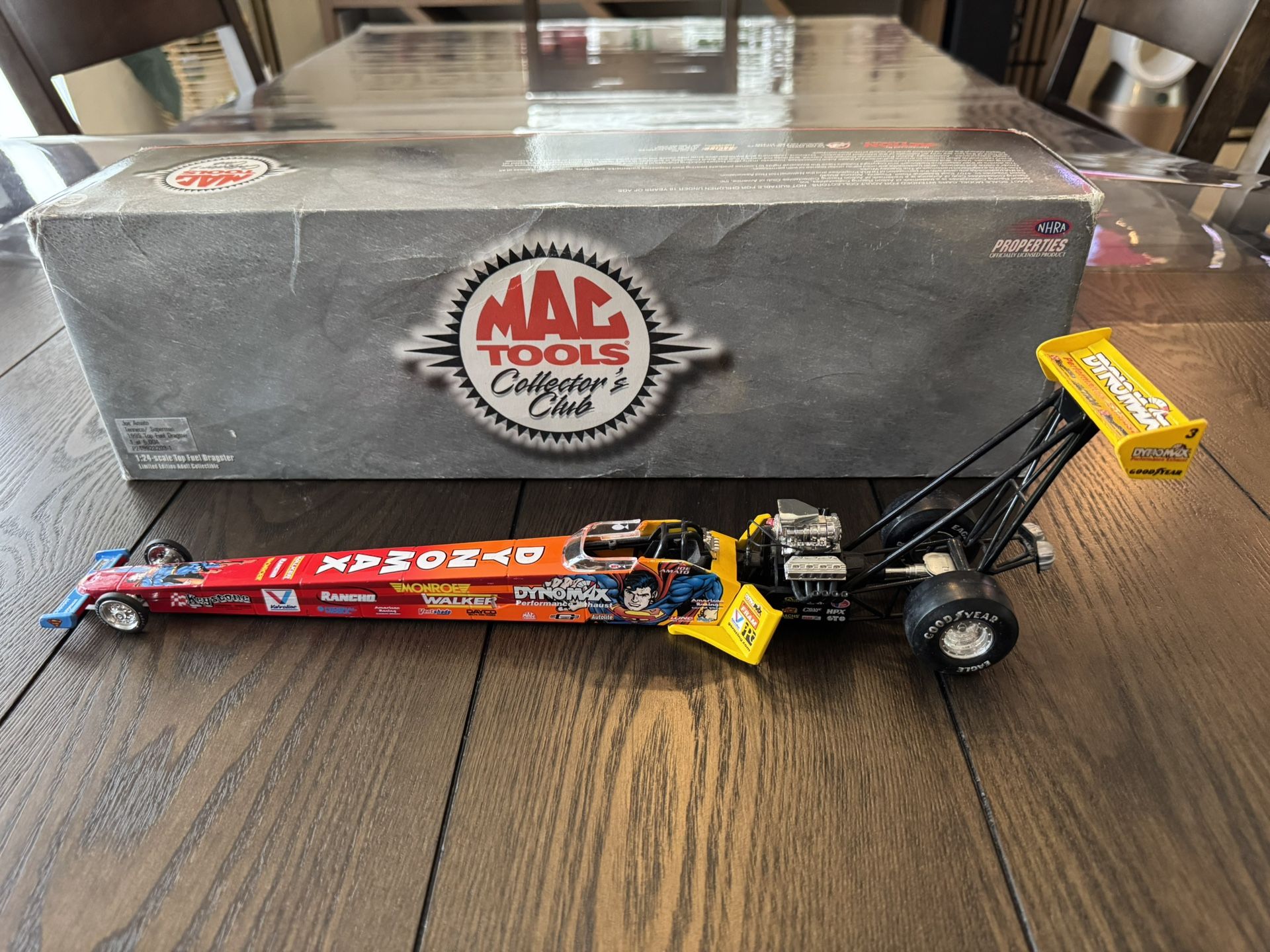 Joe Amato Superman Dynomax NHRA Dragster