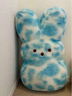 Blue and white Bunny Plush animal toy