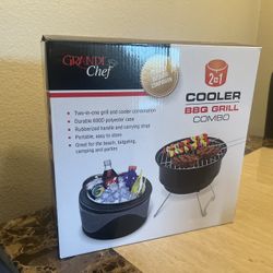 Grande Chef 2 In 1 Cooler Bbq Grill Combo