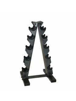 Fuel Pureformance by CAP A-Frame Dumbbell Rack, Black (Store 5 Pairs)