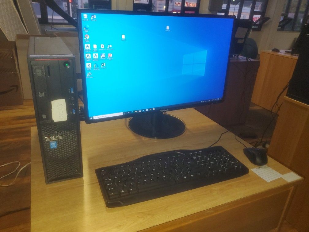 IBM THINKSTATION DESKTOP WITH 27' MONITOR COMPLETE SET (B1003)

