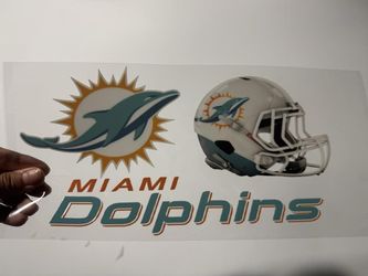 Miami Dolphins UV Sticker