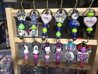 Handmade Beaded Keychains Assorted Designs