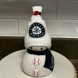 New Handmade Seattle Mariners Snowman