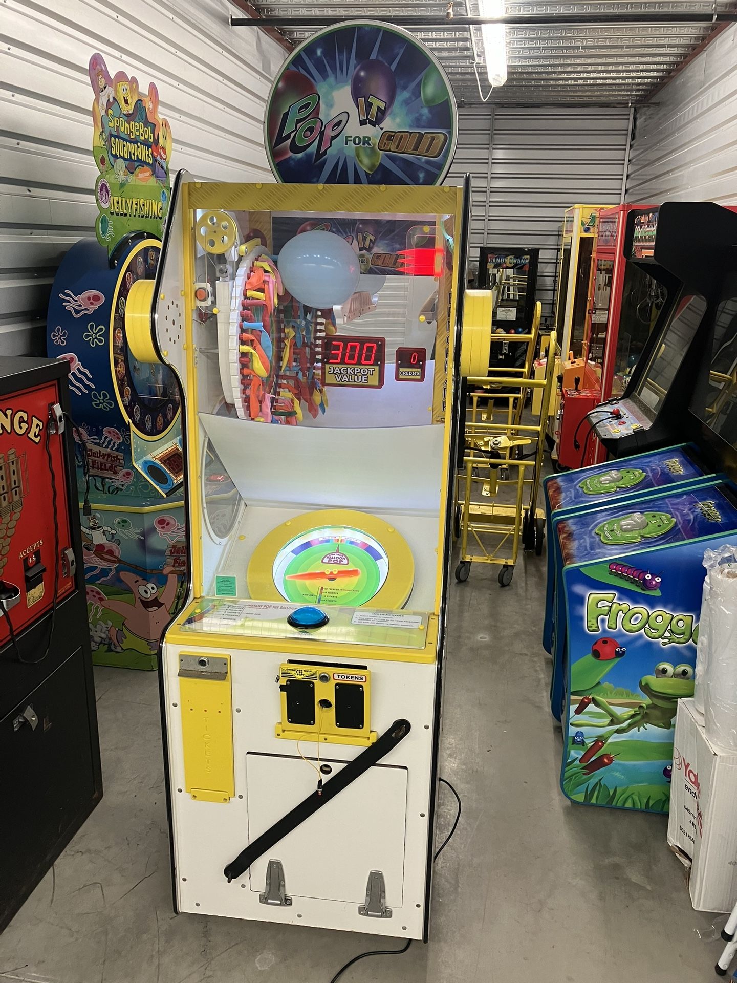 Pop It For Gold Redemption Arcade Game Machine! Works Great! Money Maker! Sounds Good!