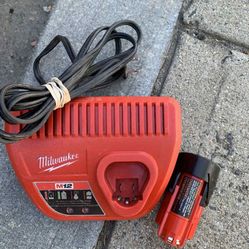 Milwaukee Battery And Charger 