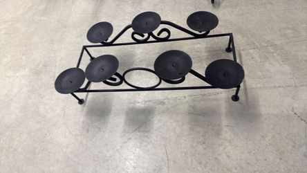 Black Metal Multi-Pillar Candle Holder