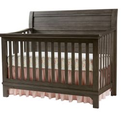 Taylor 57" Wide Farmhouse Convertible Crib, Dusk Gray
