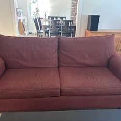 Basset Furniture Red Couch 