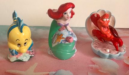 Little Mermaid Ceramic Figurines 1990s Disney Store