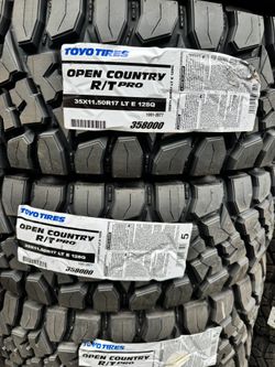 Toyo R/T Pro 35x11.50R17 E Rated 10 Ply Tires ( Set of 4 ) 🔥🔥🔥