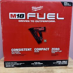 Milwaukee M18 Fuel 15 Gauge Finish Nailer