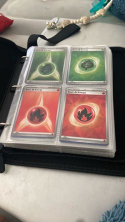 Pokemon cards with folder