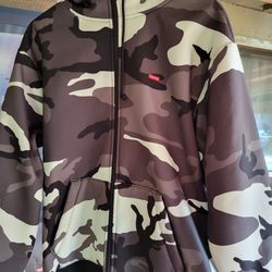 Supreme X Windstopper Zip Up Hoodie Snow Camo