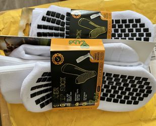 ANTI SLIP SOCCER SOCKS (KNEE) - WHITE