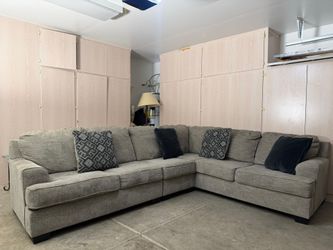 Large gray sectional- free delivery
