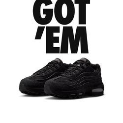 Nike Airmax95 Levi Black Size 11