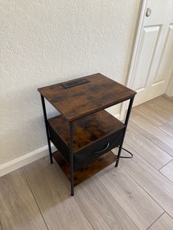 Nightstand with Charging Station