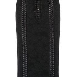 Dolce & Gabbana Corset Style Lace Skirt - Black