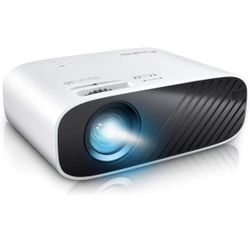 Mini Movie Projector, 5000 Full HD 1080P Video Projector, with 50, 000 Hours LED Lamp Life and 200" Display, Compatible with USB/HDMI/VGA/Laptop/iPhon