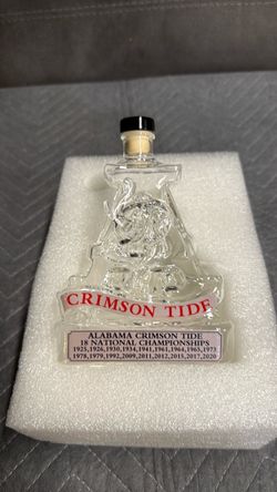Alabama Crimson Tide 18 National Championships Decanter