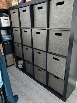 16-cube organizer for versatile storage. IKEA