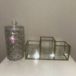 Target Threshold Organizer and Iridescent Glass Jar