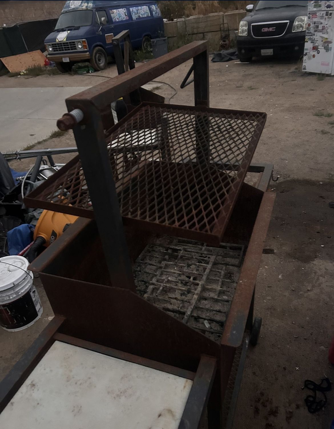 Santa Maria style BBQ pit