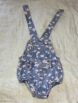 Denim Romper 0-3months