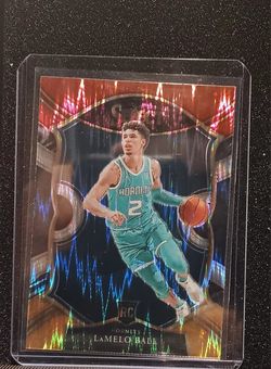 Lemelo Ball Select Rookie Cards Prizm Red White Orange FLASH & SHIMMER 