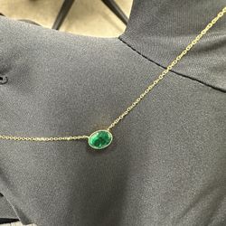 14KYG 1.5 CTW Colombian Natural Emerald 