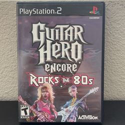 PlayStation 2 (PS2) Game Guitar Hero Encore Rocks The 80’s CIB