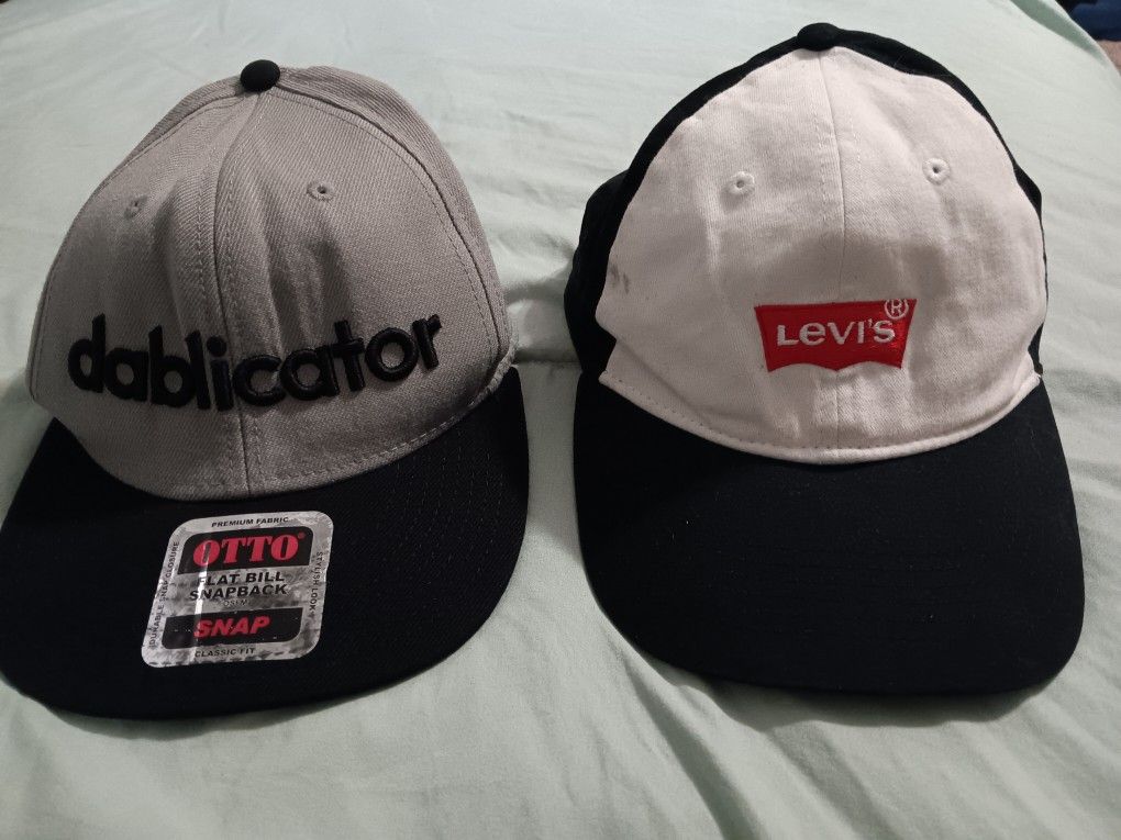 2 Men's Hats. Dablicator & Levi's Hats For Sale