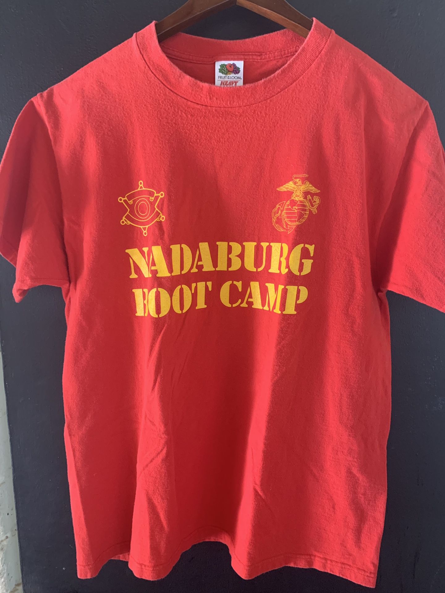 NADABURG BOOT CAMP Red MARINES Military Vintage T Shirt