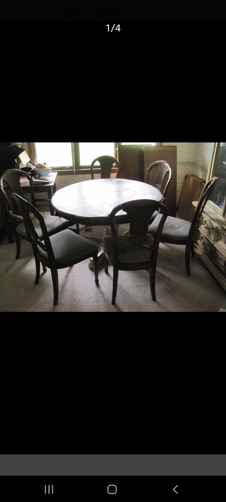 Kitchen Table 6 Chairs 2 Extensions (Local Delivery $20)