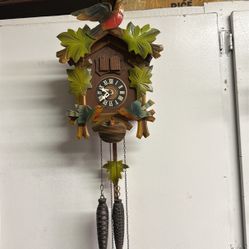 Animated 30 Hour cuckoo clock, birds move