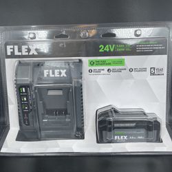 Flex 24V 5.0Ah Battery+Charger