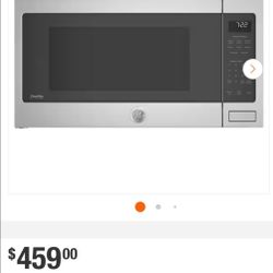 GE Profile 2.2 cu. ft. Countertop Microwave in Stainless Steel with Sensor Cooking