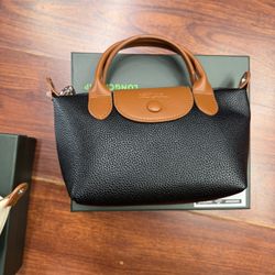 Black Longchamp Leather Small