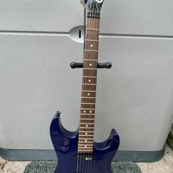 Charvel 275 Deluxe 1990s Candy Blue Electric Guitar with Fender Gig Bag