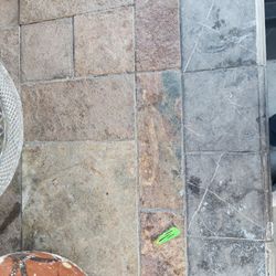 Rectangle Stone Patio Table 