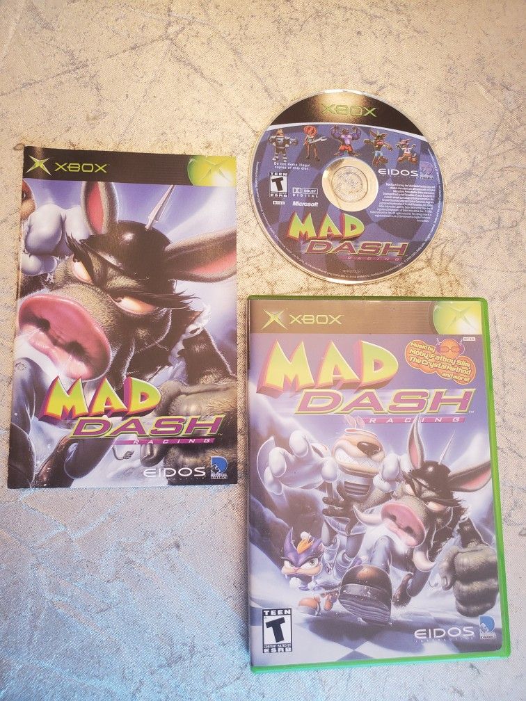 Mad Dash Racing (Microsoft Xbox, 2001) Complete CIB video game excellent condition