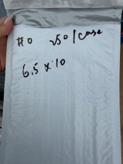 Pallet of 45 case bubble mailer. 250pcs bubble mailer 6x10  #0
