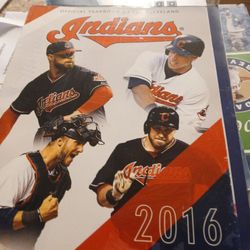 2016 CLEVELAND INDIANS YEARBOOK MLB PROGRAM WORLD SERIES 100 PAGES AKA GUARDIANS