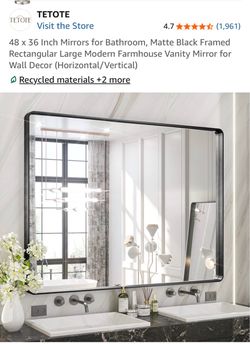 Rectangular Large Mirror